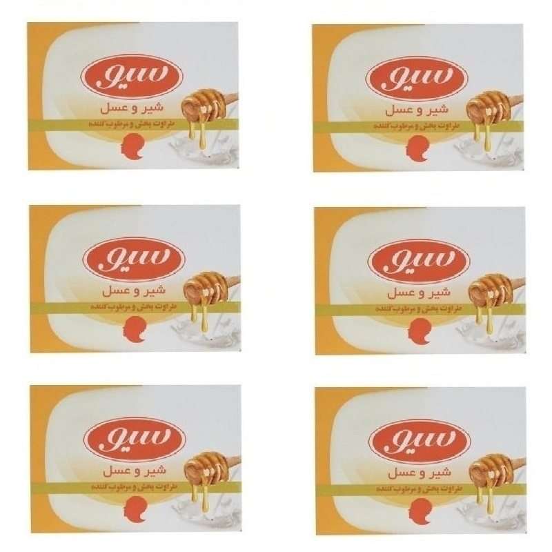 صابون شستشو سیو مدل honey وزن 125 گرم بسته 6 عددی