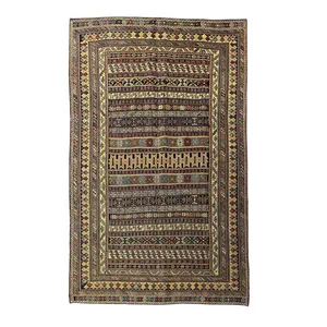 گلیم دستبافت 2 متری کد 53 زمینه کرم 