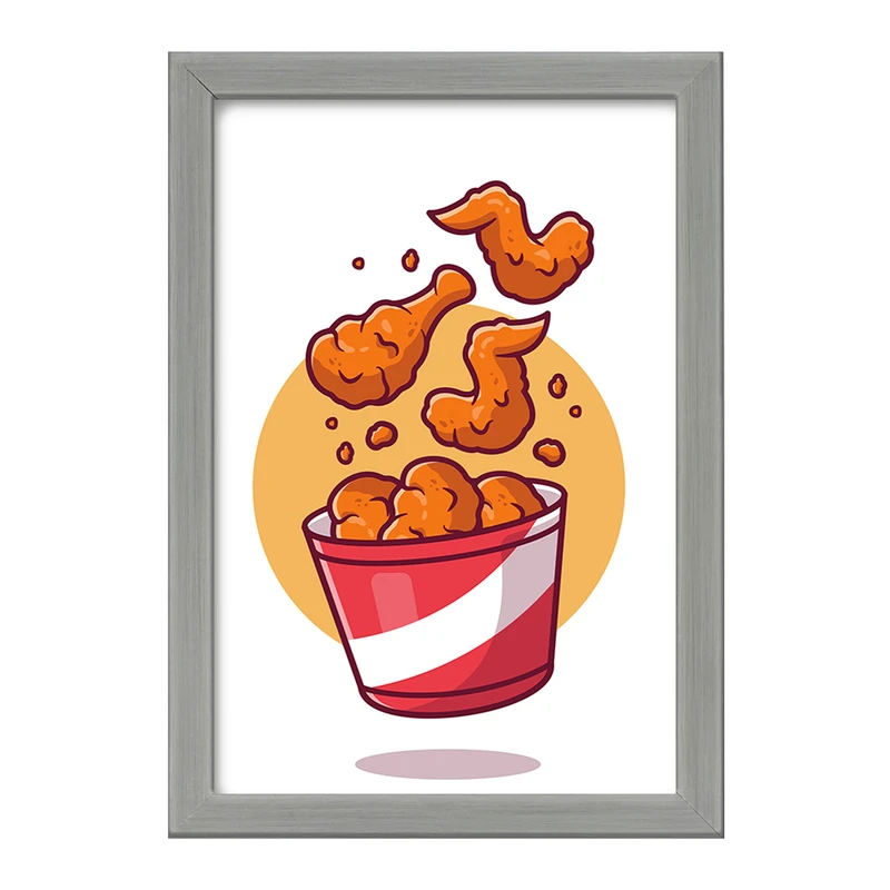 تابلو خندالو طرح فست فود سوخاری کد 29468