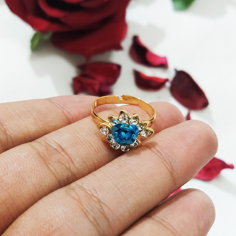 انگشتر دخترانه سلین کالا مدل گل رز کد ce-As33