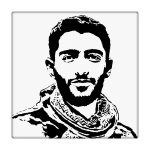 کاشی طرح شهید محمودرضا بیضایی کد 0948367