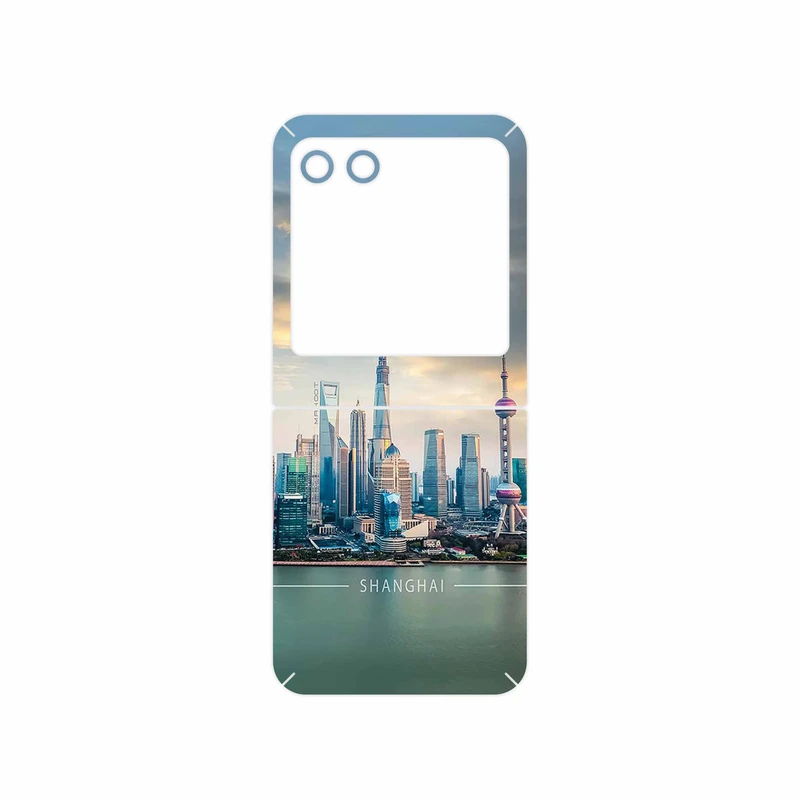 برچسب پوششی ماهوت مدل Shanghai_City مناسب برای گوشی موبایل موتورولا Razr 40 Ultra