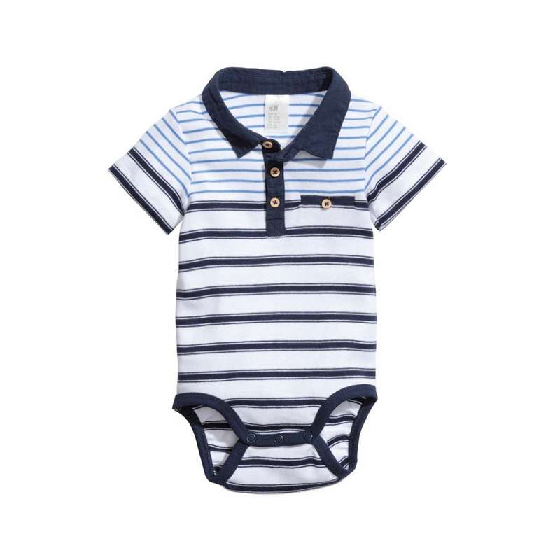 بادی آستین کوتاه نوزادی اچ اند ام کد 1904