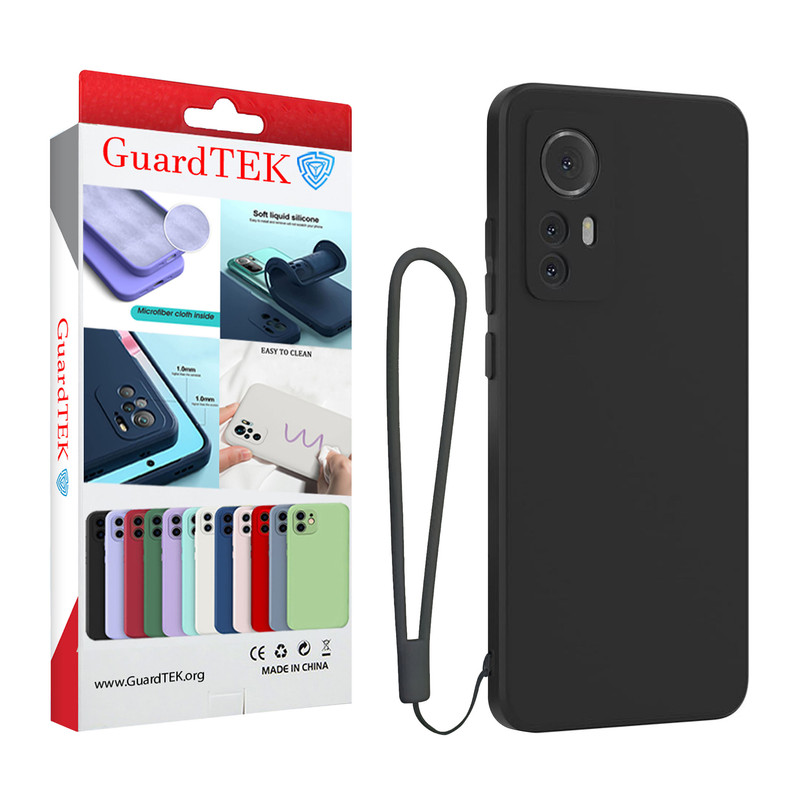 کاور گاردتک مدل Silicone Strap مناسب برای گوشی موبایل شیائومی Xiaomi 12 Lite به همراه بندآویز