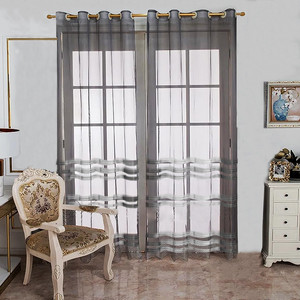 پرده تیکو دکو مدل حریر ژرسه سه لاین ژوردار سایز 140*280 سانتی متر