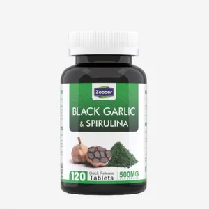 قرص سیر سیاه و اسپیرولینا زوبر بسته 120 عددی