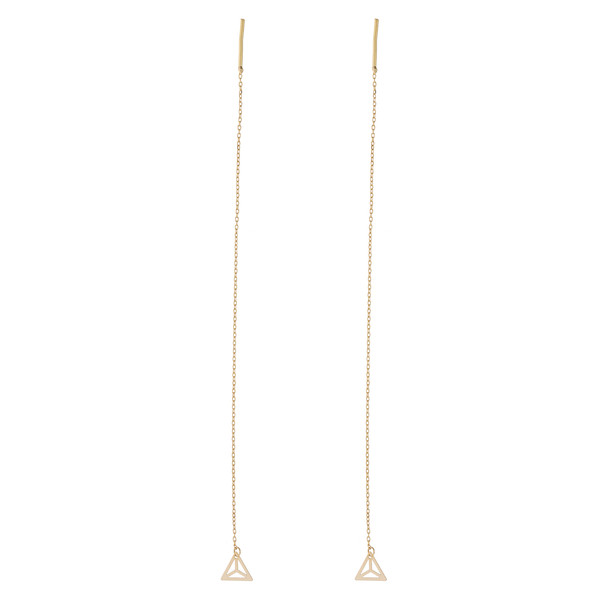 گوشواره طلا 18 عیار زنانه طلای مستجابی مدل 10221