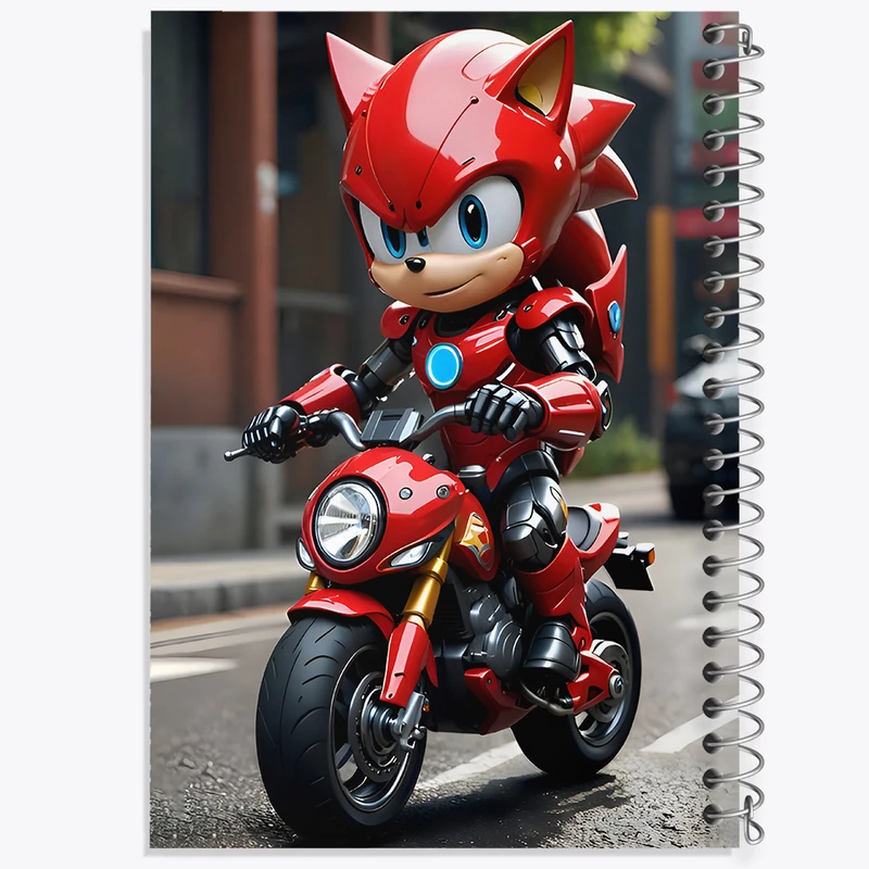 دفتر مشق 100 برگ خندالو طرح سونیک (Sonic) کد F6865