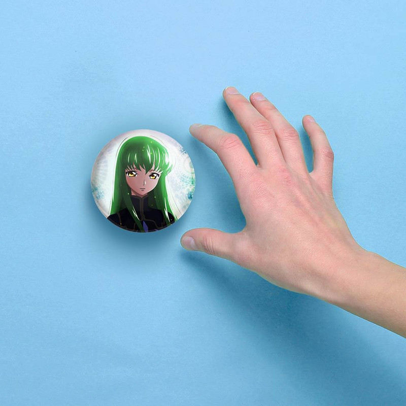 آینه جیبی خندالو مدل C.C سی سی انیمه کد گیاس Code Geass  کد 13050