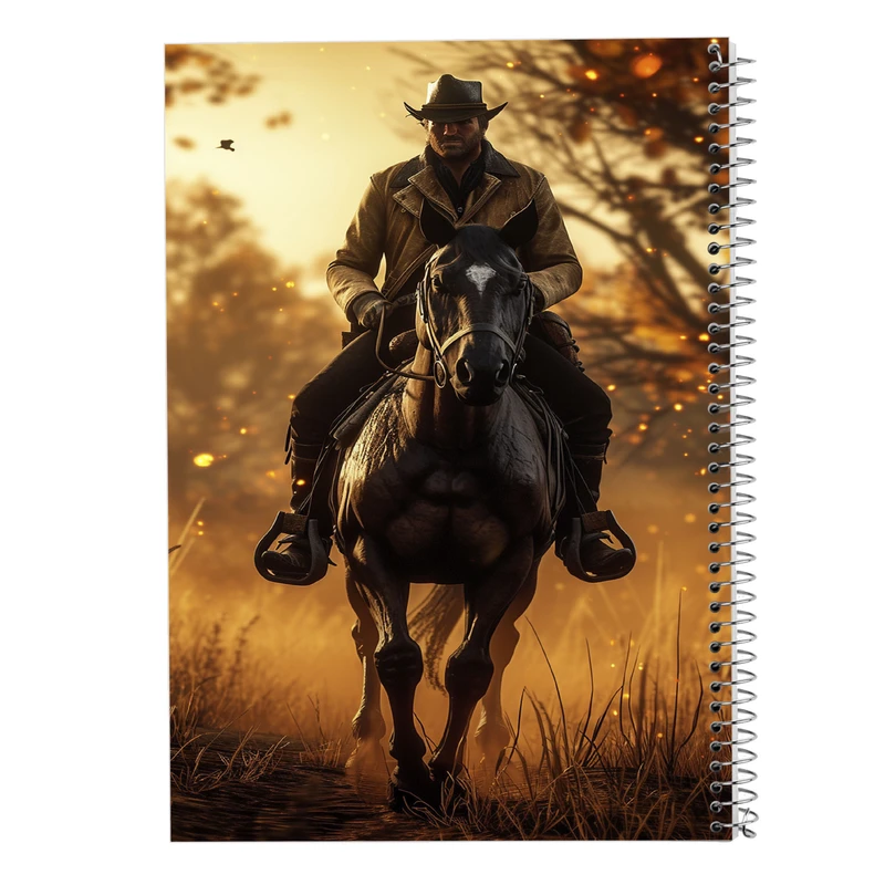دفتر نت موسیقی 50 برگ مدوپد مدل رد دد red dead کد DF13518