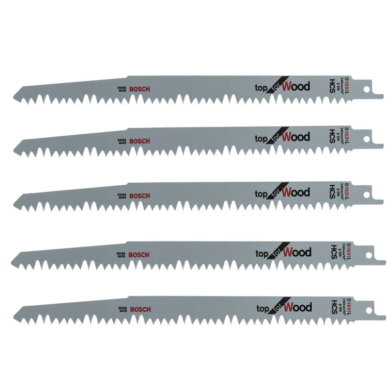 تیغ اره افقی بر بوش مدل S 1531 L کد 2608650676 مجموعه 5 عددی