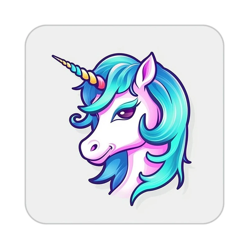 زیر لیوانی کاکتی طرح اسب تک شاخ و یونیکورن مدل mp29529