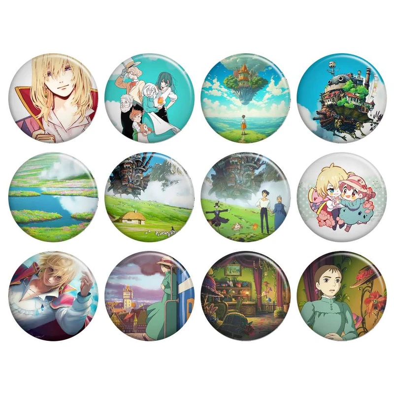 پیکسل گالری باجو طرح انیمه قلعه متحرک هاول کد howl moving castle 25 مجموعه 12 عددی