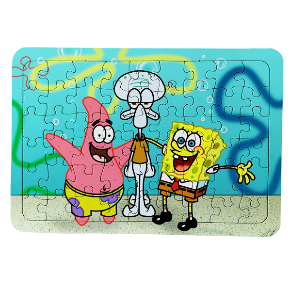 پازل 54 تکه طرح انیمیشن باب اسفنجی کد LO6