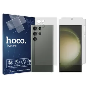 Hoco screen protector HyGEL model suitable for Samsung Galaxy S23 Ultra mobile phone along with back protector