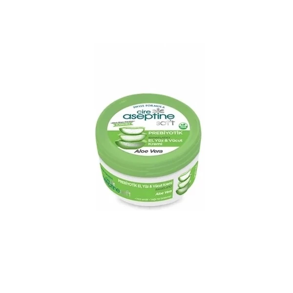 کرم مرطوب‌کننده دست و صورت سیر آسپتین مدل aloe vera مناسب برای انواع پوست حجم 30 میلی‌لیتر