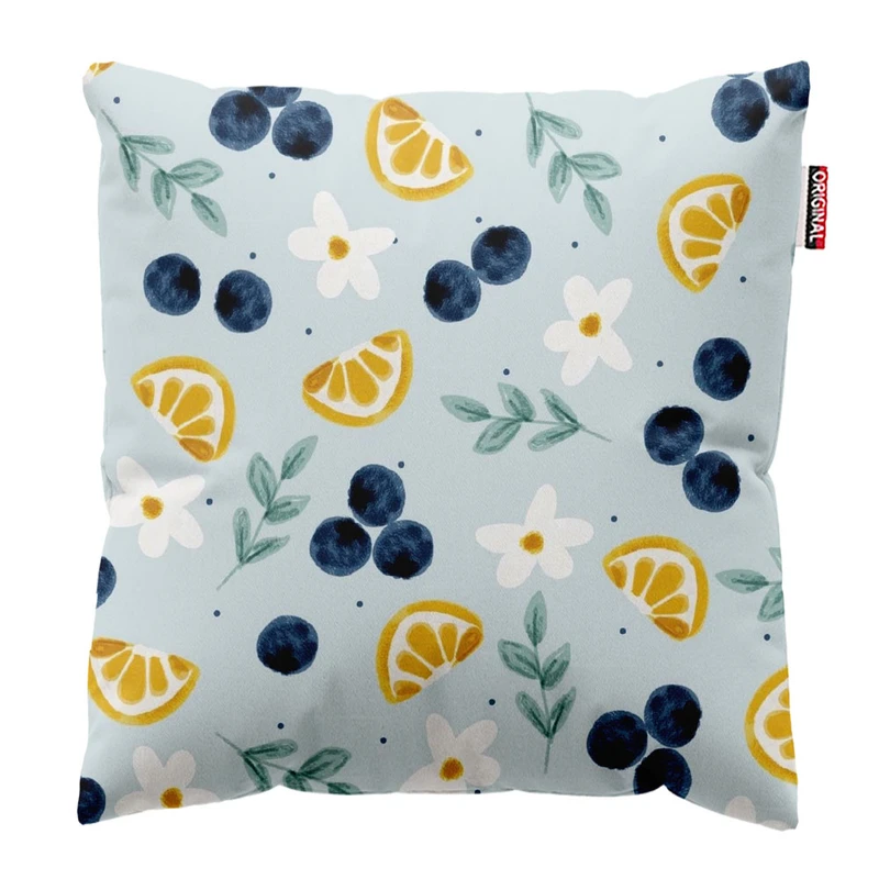  کوسن پاد آفرین طرح بلوبری سایز 30*30 سانتی متر کد 1127