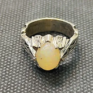 انگشتر نقره مردانه مدل اپال کد P980