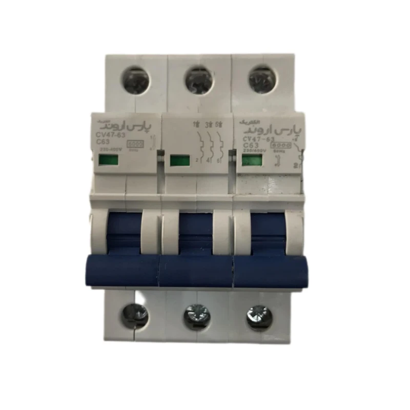 فیوز مینیاتوری سه فاز 25 آمپر پارس اروند الکتریک کد C25 بسته 4 عددی