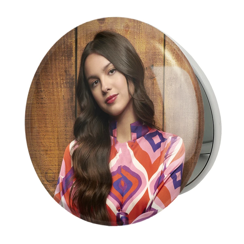 آینه جیبی خندالو طرح اولیویا رودریگو Olivia Rodrigo مدل تاشو کد 19255 