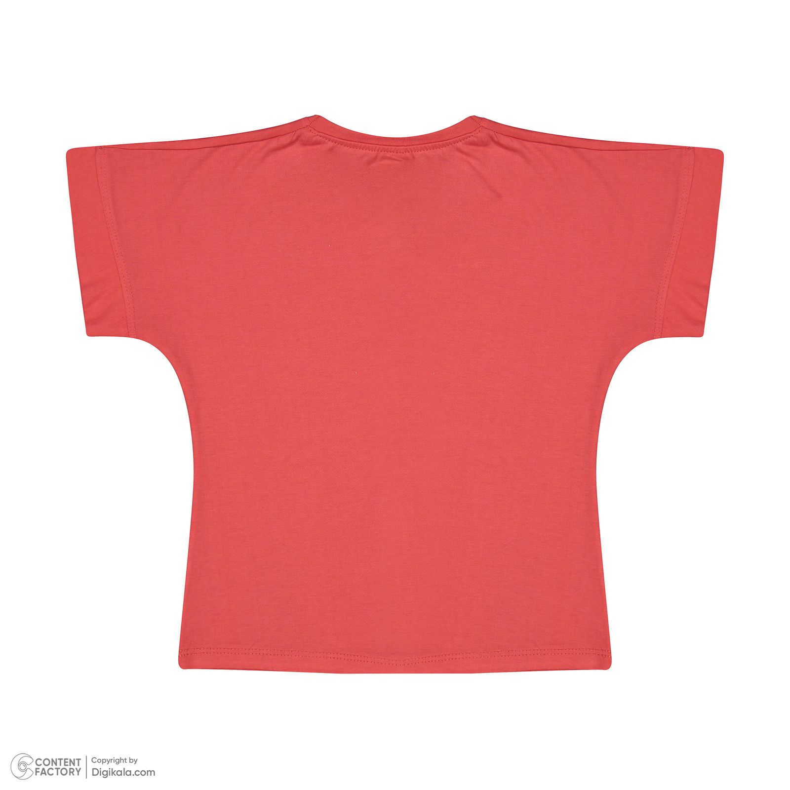 تی شرت آستین کوتاه دخترانه مادر مدل دونات -24 رنگ گلبهی -  - 3