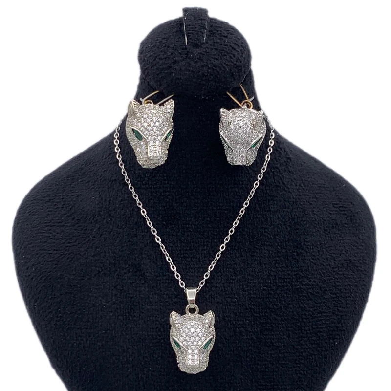 نیم ست زنانه مدل پلنگ جواهری کد KYSETNIM096