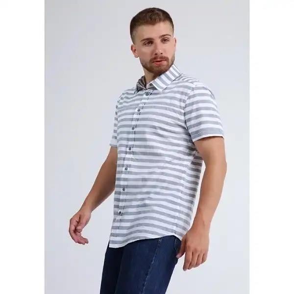 پیراهن آستین کوتاه مردانه دفکتو مدل L1441AZ