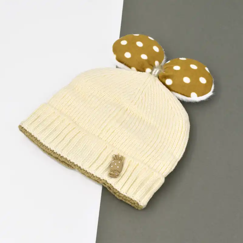 کلاه بافتنی بچگانه مدل پوپو کد 3884