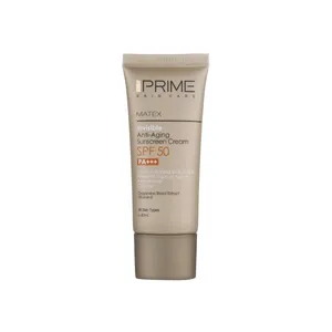 کرم ضد آفتاب و ضد چروک بی رنگ پرایم مدل Matex Colorless SPF50 مناسب انواع پوست حجم 40 میلی لیتر