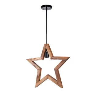 چراغ آویز ای دی ام وود مدل ستاره کد W-04