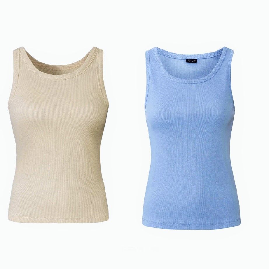 تاپ زنانه اسمارا مدل GERIPPTE TOPS مجموعه 2 عددی