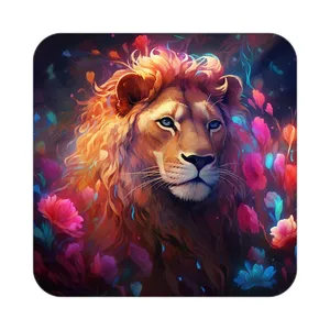 زیر لیوانی کاکتی طرح شیر مدل mp23351