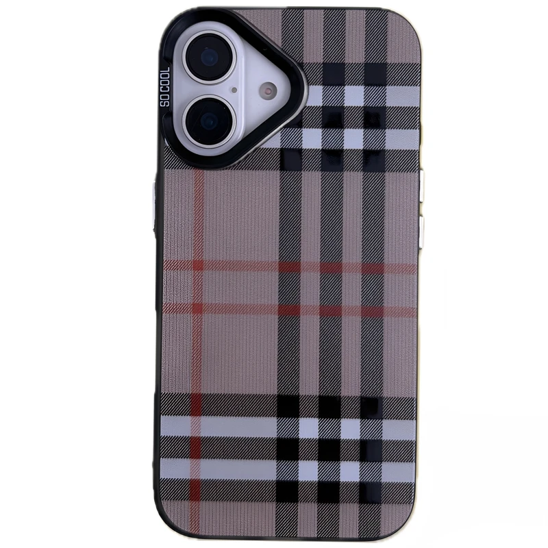 کاور مدل so cool طرح Burberry مناسب برای گوشی موبایل اپل Iphone 16 