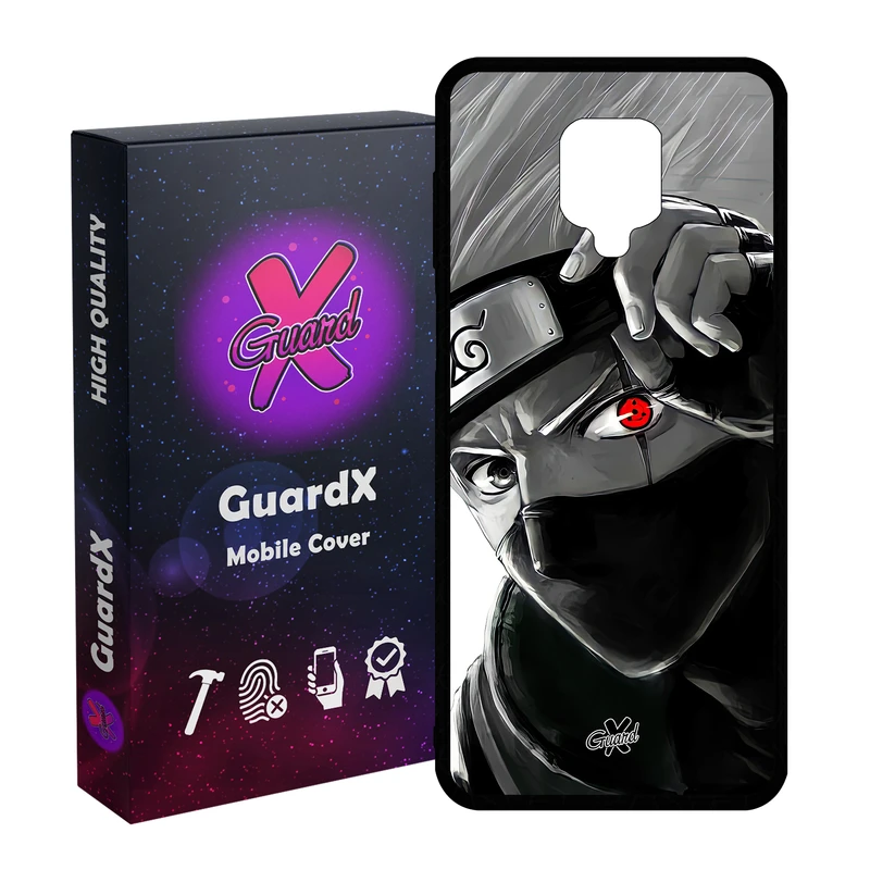 کاور گارد ایکس طرح Kakashi Anime مدل Glass10588 مناسب برای گوشی موبایل شیائومی Redmi Note9 Pro/Note 9 Pro Max/Redmi Note 9S/MI Poco M2 Pro