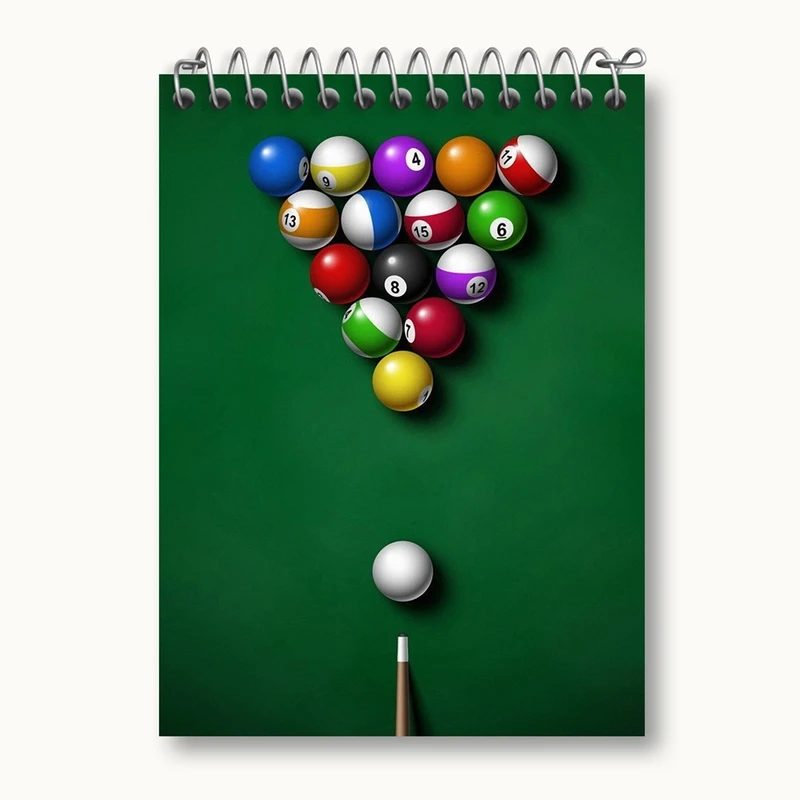 دفتر یادداشت 50 برگ خندالو مدل بیلیارد Billiard کد 28108