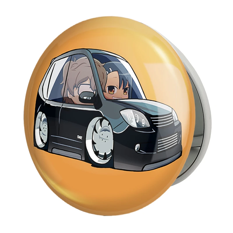 آینه جیبی خندالو طرح ناگاتارو و نائوتو انیمه ناگاتورو مدل تاشو کد 34001