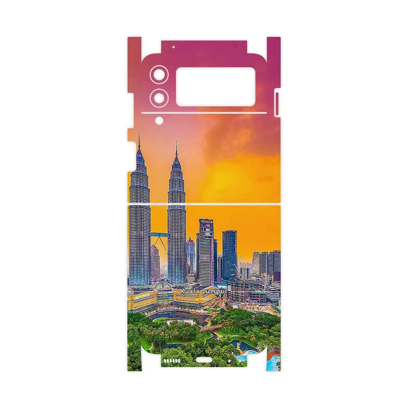 برچسب پوششی ماهوت مدل City of Kuala Lumpur-FullSkin مناسب برای گوشی موبایل سامسونگ Galaxy Z Flip3 5G