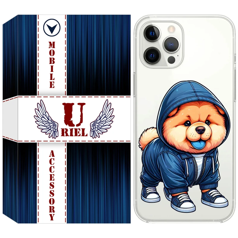 کاور یوریل مدل Clear کد 65 طرح سگ آبی مناسب برای گوشی موبایل اپل iPhone 13 Pro Max