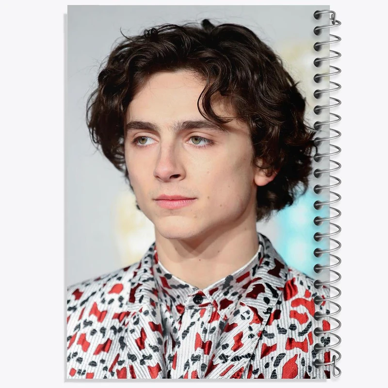 دفتر نقاشی 50 برگ خندالو مدل تیموتی شالامی Timothée Chalamet کد 19284