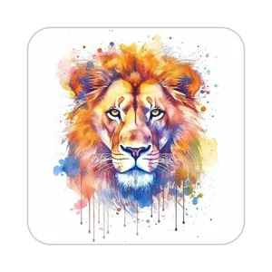 زیر لیوانی کاکتی طرح شیر مدل mp23925