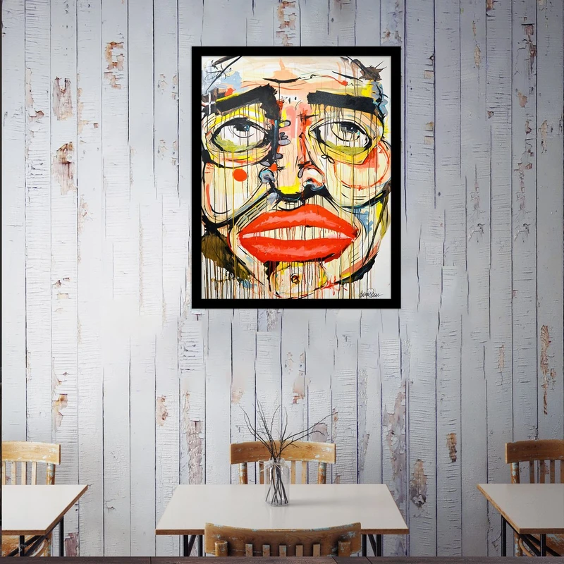 تابلو بکلیت طرح پرتره هنری مدل B-S3854