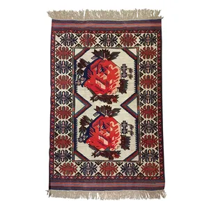 گلیم فرش دستباف سه متری مدل خراسان کد 8003