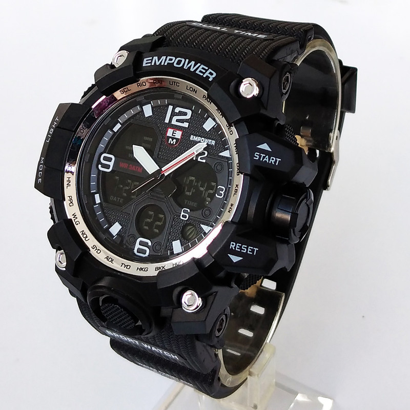 ساعت مچی عقربهای مردانه مدل دوزمانه دیجیتال و آنالوگ اسپرت ضدآب کد 147 ساعت مچی عقربهای مردانه مدل دوزمانه دیجیتال و آنالوگ اسپرت ضدآب کد 147