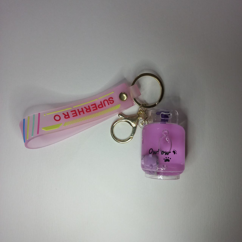 جاکلیدی دخترانه مدل فانتزی آکواریومی طرح خرس کد 03