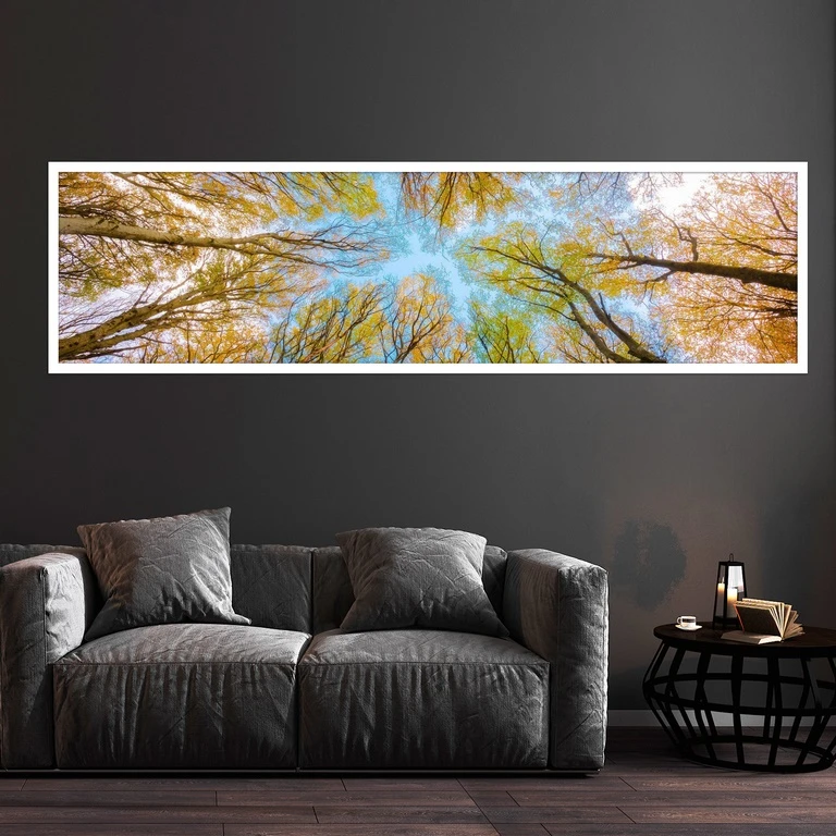 تابلو بکلیت طرح جنگل و انبوه درختان مدل کشیده W-7758