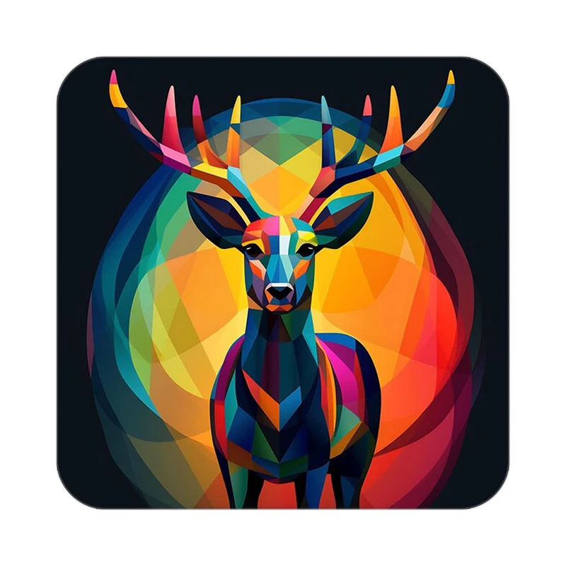 زیر لیوانی کاکتی طرح حیوانات رنگی مدل mp25359