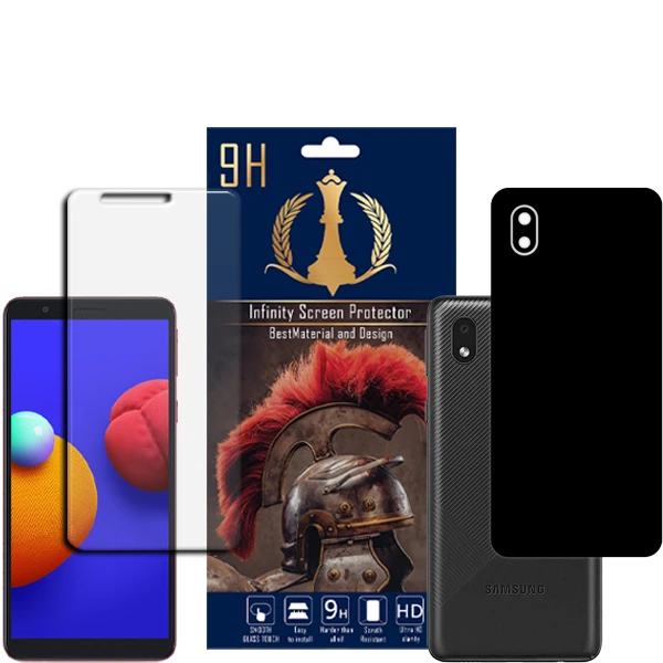  برچسب پوششی اینفینیتی مدل PRO MAX مناسب برای گوشی موبایل سامسونگ Galaxy A01 CORE به همراه محافظ صفحه نمایش