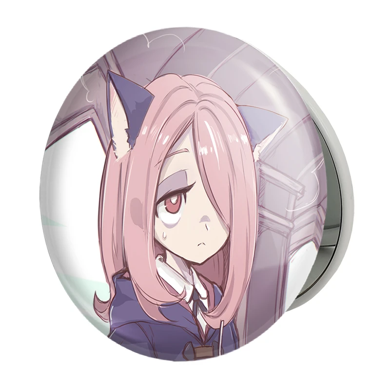 آینه جیبی خندالو طرح سوسی انیمه جادوگران کوچک Little Witch Academia مدل تاشو کد 22857 