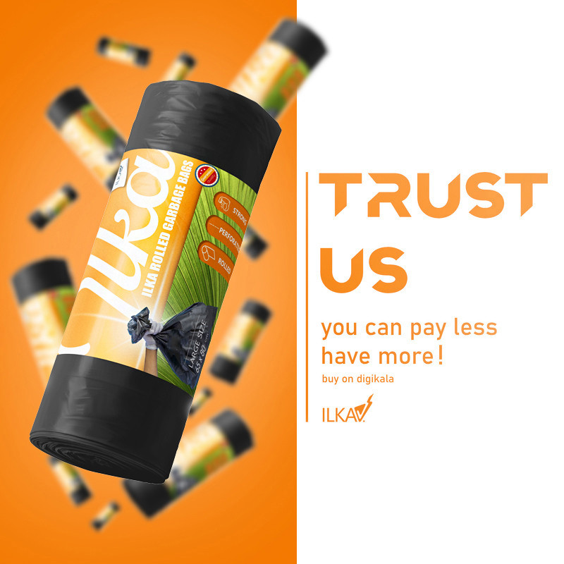 کیسه زباله مدل پرفراژ دار بسته 40 عددی مجموعه 3 عددی