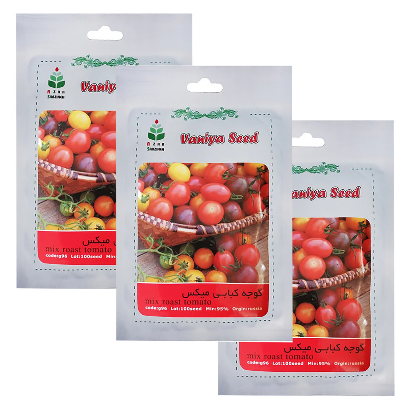 بذر گوجه چری میکس آذر سبزینه مدل G291 بسته 3 عددی